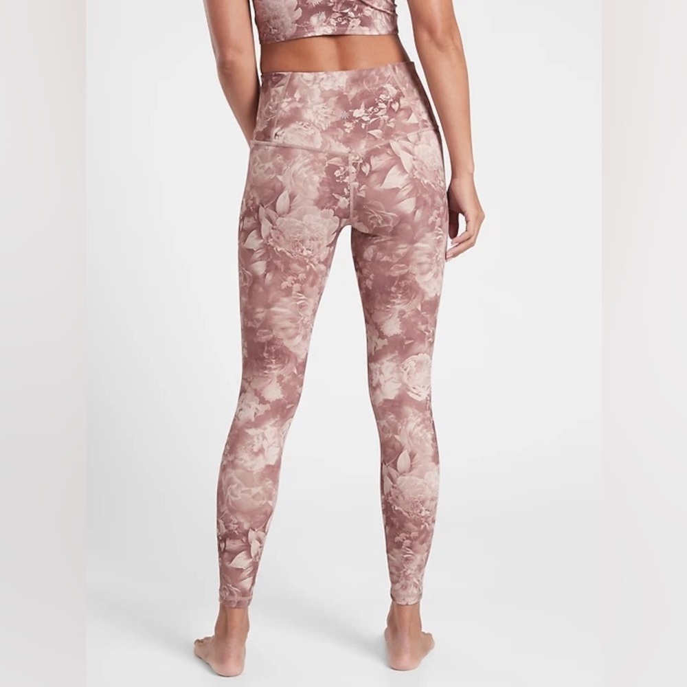 Athleta Elation Printed Tight, Antoinette Velvety Pink, Size ST - Picture 2 of 11